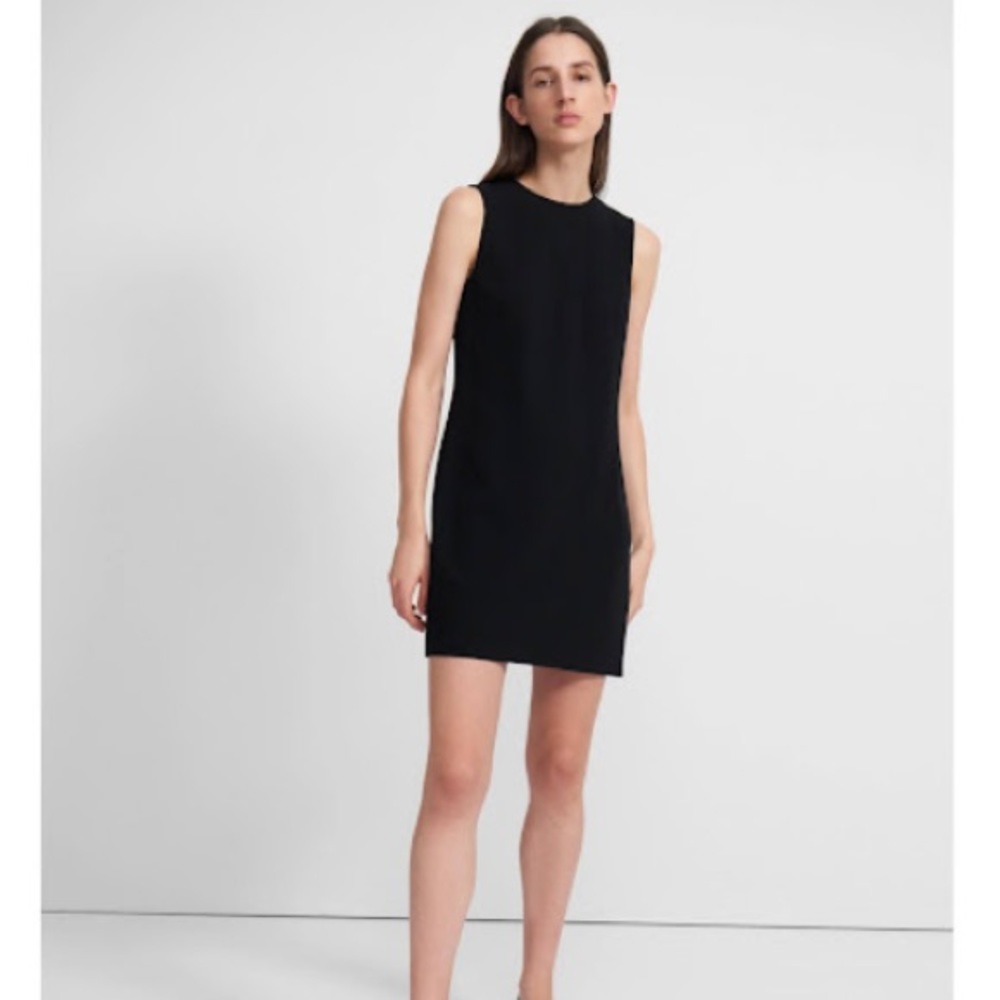 Theory Black Mini Power Dress